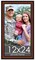 Panoramic Simple Brown Picture Frame - UV Acrylic, Foam Board Backing, Hanging Hardware